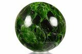 Polished Chrome Diopside Sphere - Russia #336527-1